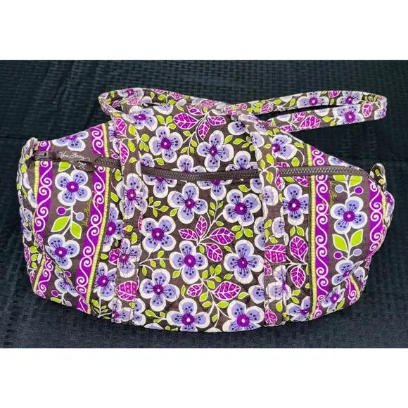 Vera Bradley Retired Plum Petals Design Small Duffel Bag - Picture 2 of 4